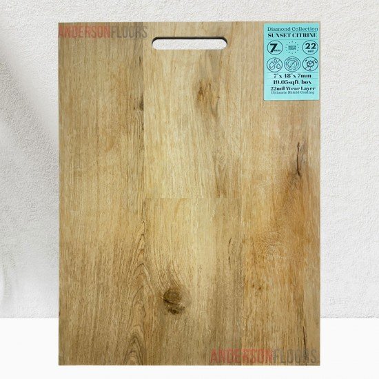 Diamond Floors - Sunset Citrine 7mm Vinyl Diamond Floors - Sunset Citrine 7mm Vinyl